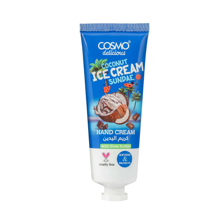COSMO Coconut Ice Cream Sundae Hand Cream - 75ml | كريم يدين كوزمو كوكونت آيس كريم صنداي – 75 مل