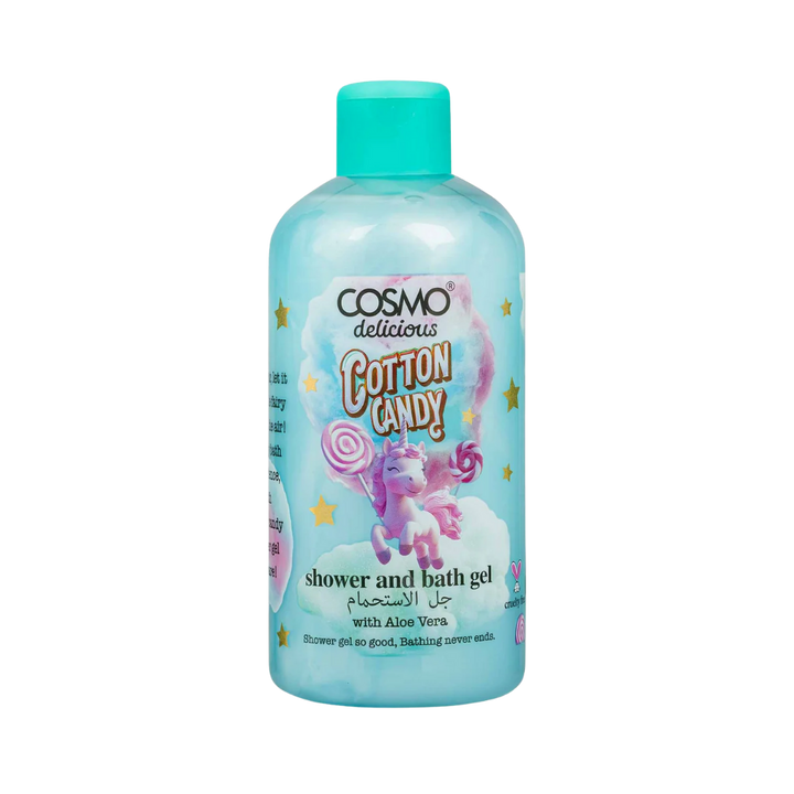 COSMO Cotton Candy Shower And Bath Gel - 500ml | جل الاستحمام من كوزمو برائحة غزل البنات – ٥٠٠ مل