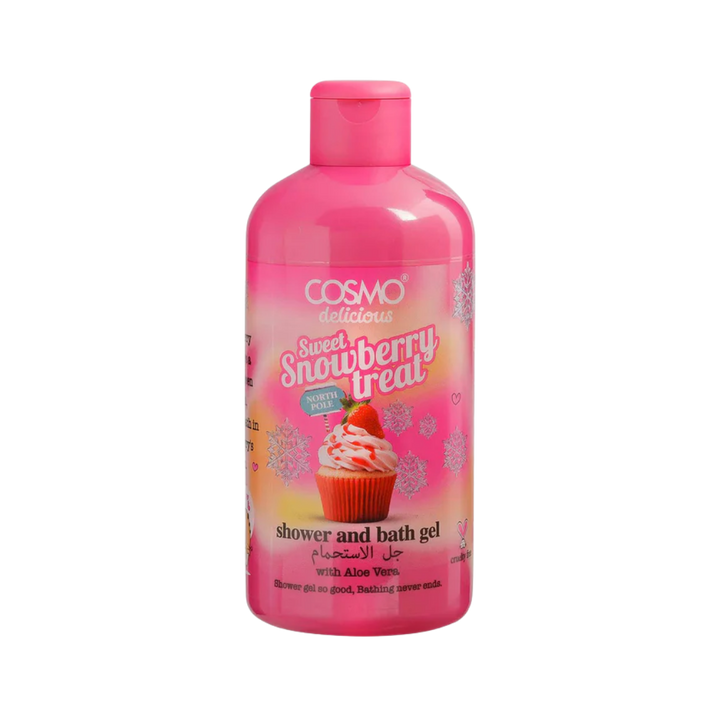 COSMO Sweet Snow Berry Treat Shower And Bath Gel - 500ml | جيل الاستحمام والبانيو من كوزمو بنكهة التوت الحلو – 500 مل
