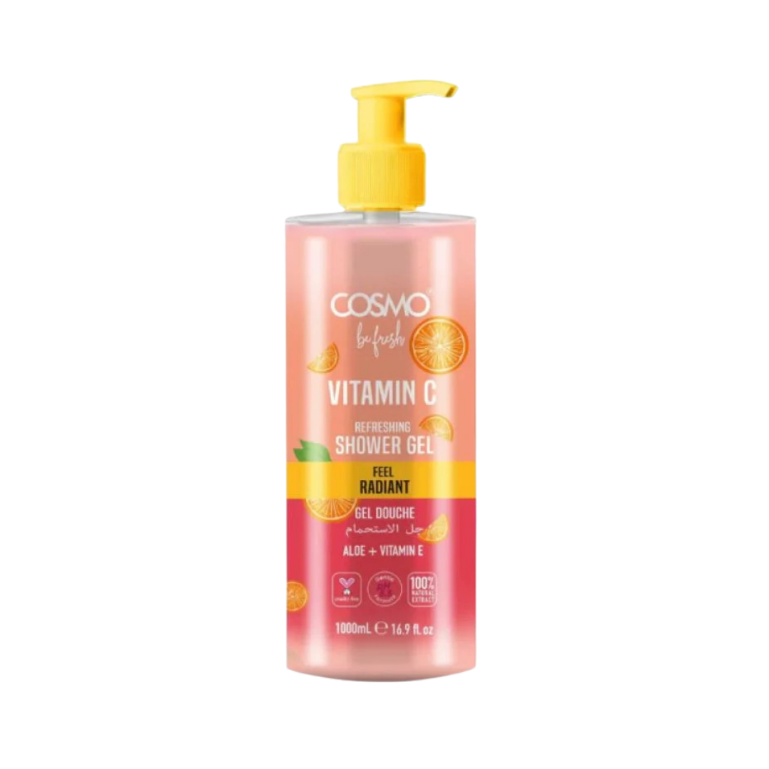 COSMO Vitamin C Refreshing Shower Gel - 1000ml |شاور جل كوزمو المنعش بفيتامين سي – 1000 مل