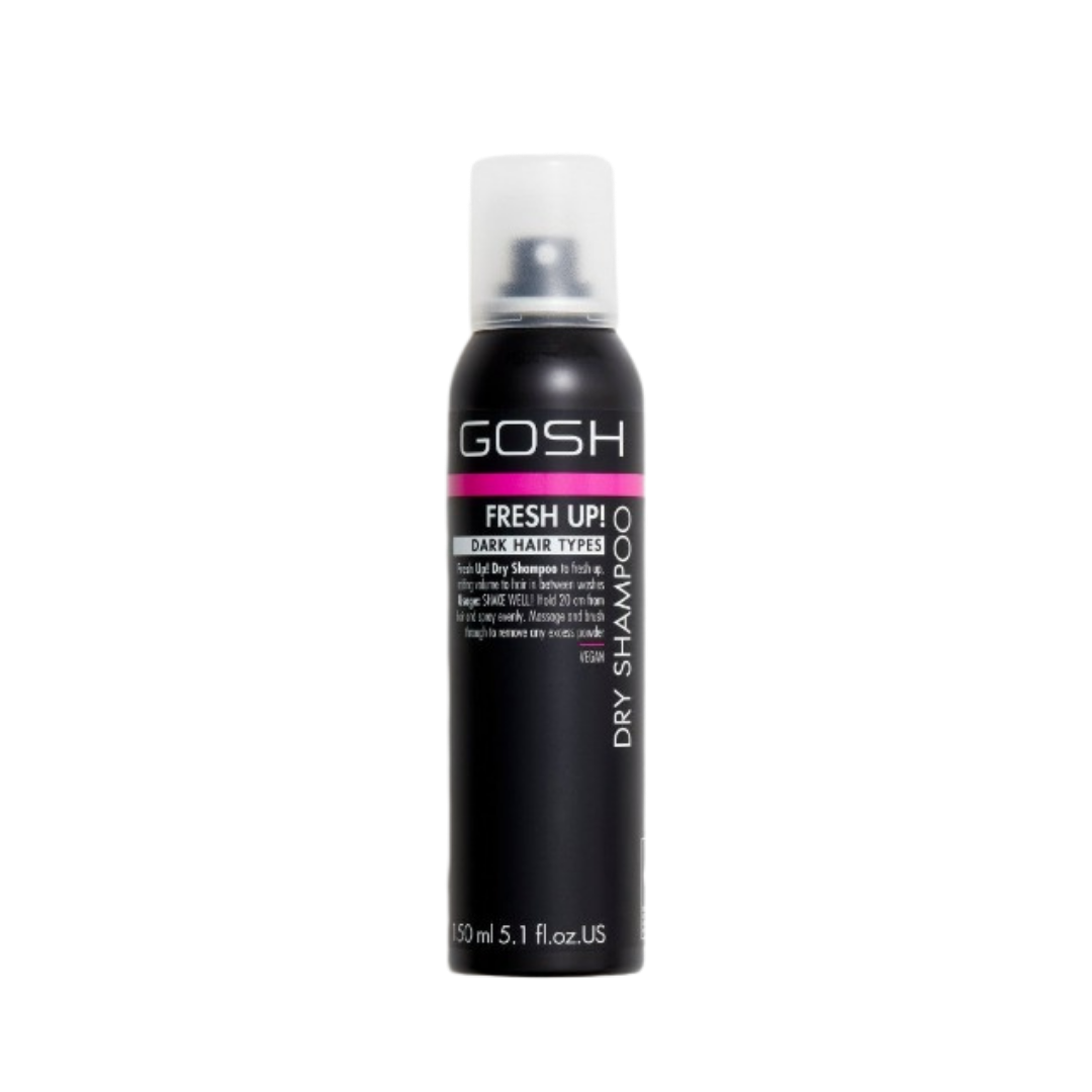 Gosh Fresh Up! Dry Shampoo for Dark Hair - 150 ml | جوش شامبو جاف فريش اب للشعر الداكن - 150 مل