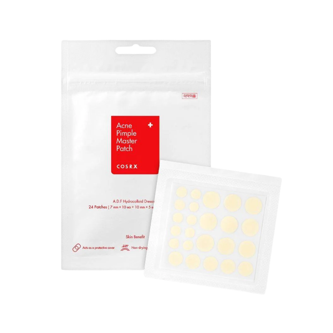 Cosrx Acne Pimple Master Patch - 24 Pimple Treatment Patch | كوزركس لصقات موضعية لعلاج الحبوب - 24 قطعة