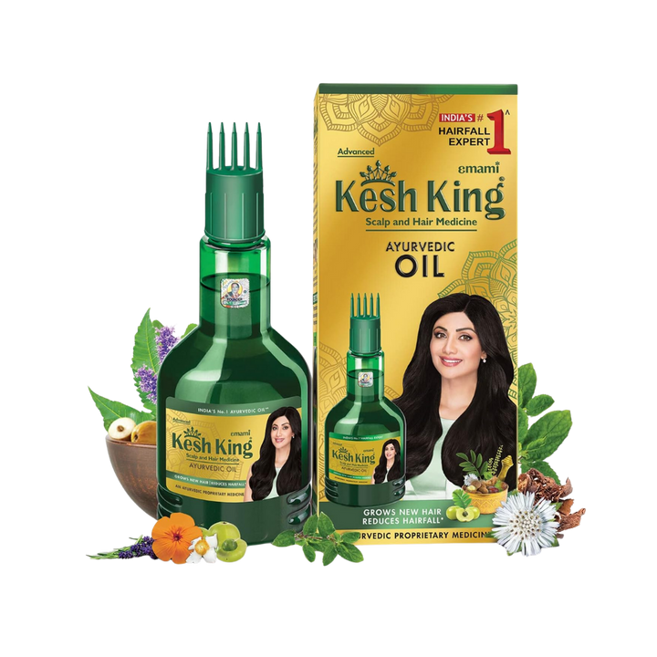 Kesh King Ayurvedic Scalp And Hair Oil - 100ml | كيشغ كينغ زيت الأيورفيدا لفروة الرأس والشعر - 100 مل