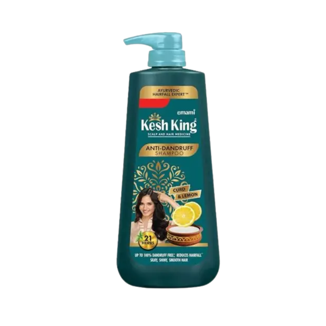 Kesh King Ayurvedic Anti-Dandruff Shampoo  Curd Active & 21 Herbs - 600ml  | كيش كينغ شامبو أيورفيدا ضد القشرة مكون من 21 عشبة - 600 مل