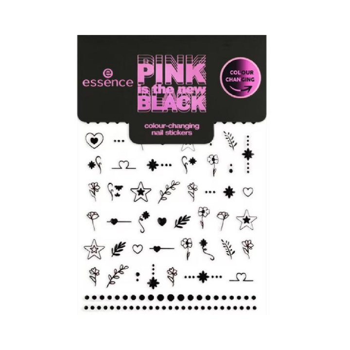 Essence Pink Is The New Black Nail St | ايسنس لُصاقات أظافر مُتغيِّرة اللَّون