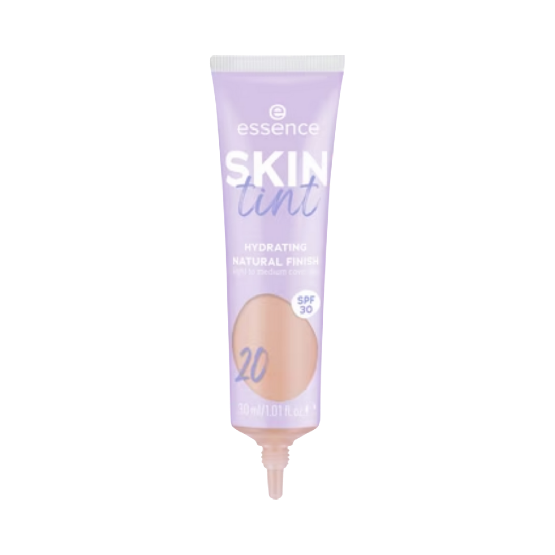 Essence Skin Tint Hydrating Natural Finish - 30ml | ايسنس كريم أساس خفيف مع حماية من الشمس - 30 مل