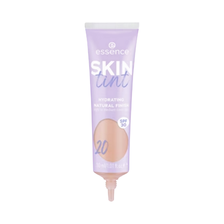 Essence Skin Tint Hydrating Natural Finish - 30ml | ايسنس كريم أساس خفيف مع حماية من الشمس - 30 مل