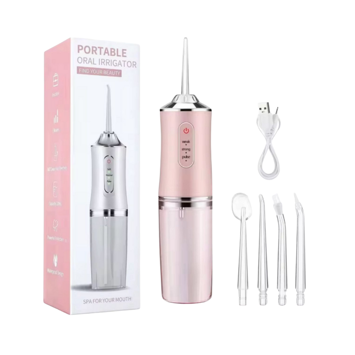 PORTABLE ORAL IRRIGATOR FIND YOUR BEAUTY Pink| جهاز ريّ الفم المحمول اللون الزهري
