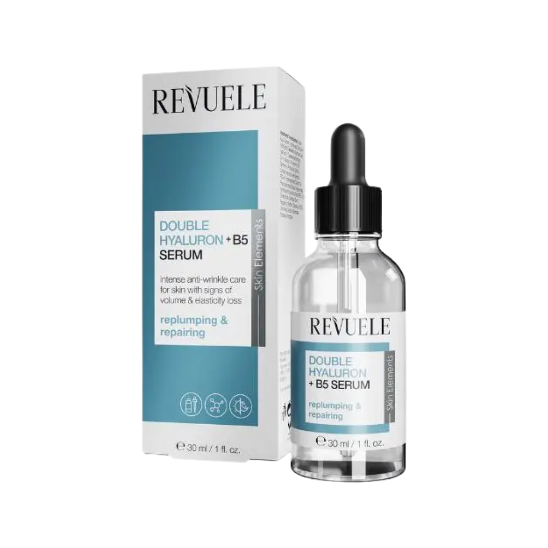 Revuele Double Hyaluron + B5 Serum - 30ml | ريفويل سيروم هيالورونيك اسيد + بانتينول - 30 مل