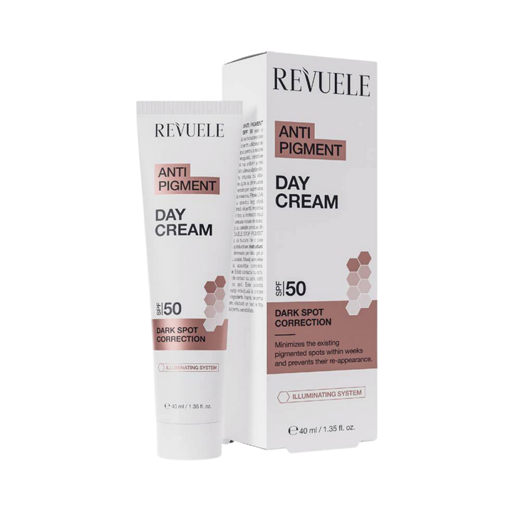 Revuele SPF 50 Anti Pigment Day Cream - 40ml | ريفويل كريم واقي شمسي مضاد للتصبغات spf50 - 40 مل