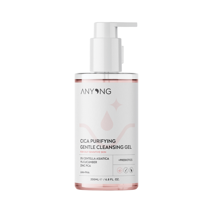 Anyong Cica Purifying Gentle Cleansing Gel - 200ml | جل أنيونغ سيكا المنقّي واللطيف لتنظيف البشرة – 200 مل