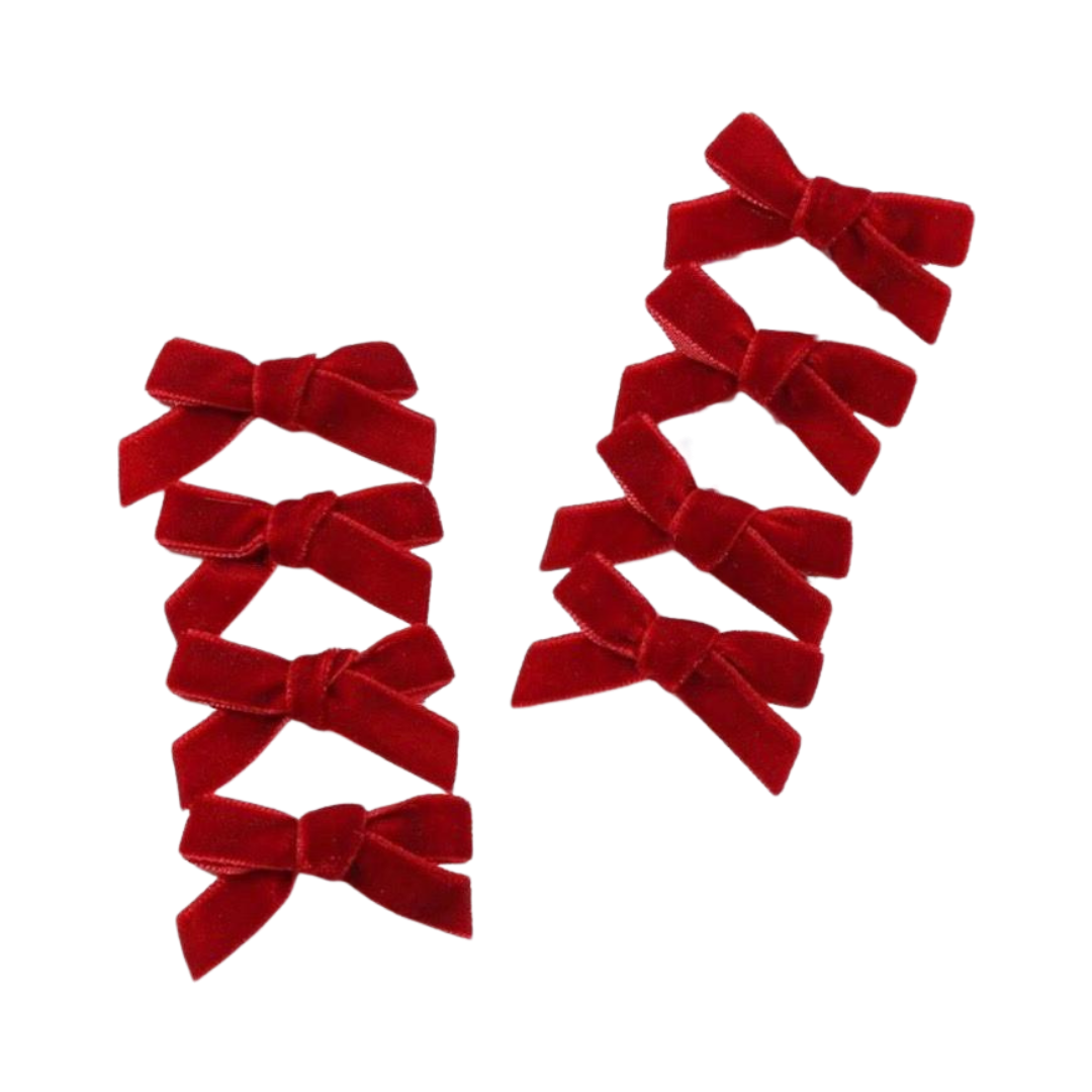 Tools & Cases 8 Red Shell Hair Clips | 8 مشابك شعر على شكل صدفة باللون الأحمر