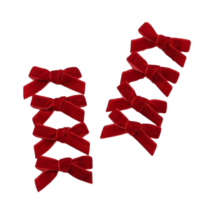 Tools & Cases 8 Red Shell Hair Clips | 8 مشابك شعر على شكل صدفة باللون الأحمر