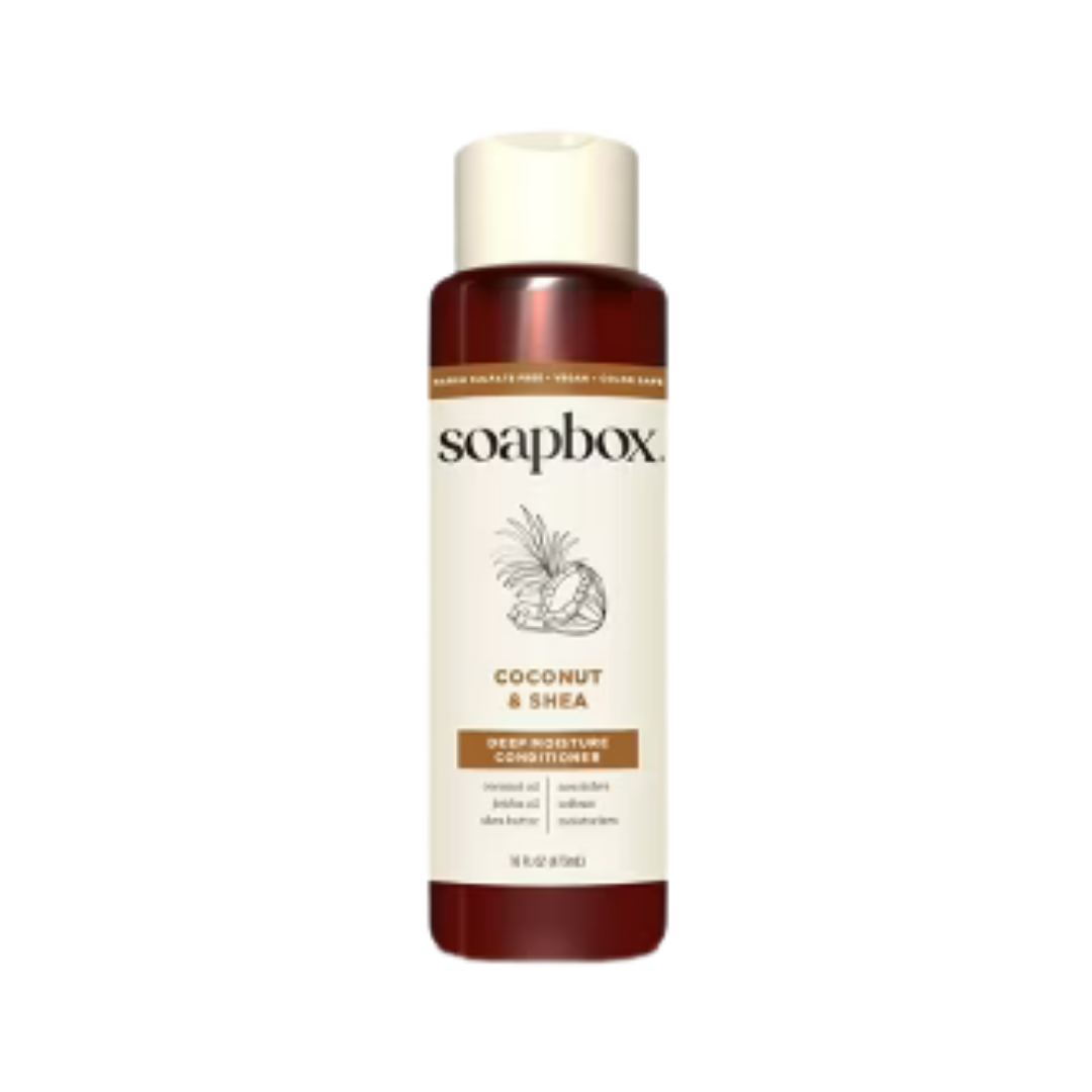 Soapbox Conditioner Moisture & Nourish Coconut Oil - 473ml | سوب بوكس بلسم للشعر الجاف-473 مل