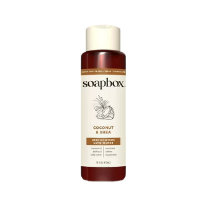 Soapbox Conditioner Moisture & Nourish Coconut Oil - 473ml | سوب بوكس بلسم للشعر الجاف-473 مل