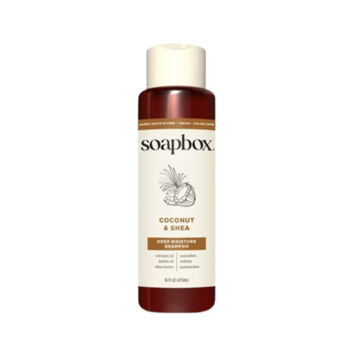Soapbox Shampoo Moisture & Nourish Coconut Oil - 473ml| سوب بوكس شامبو للشعر بزيت جوز الهند -473 مل
