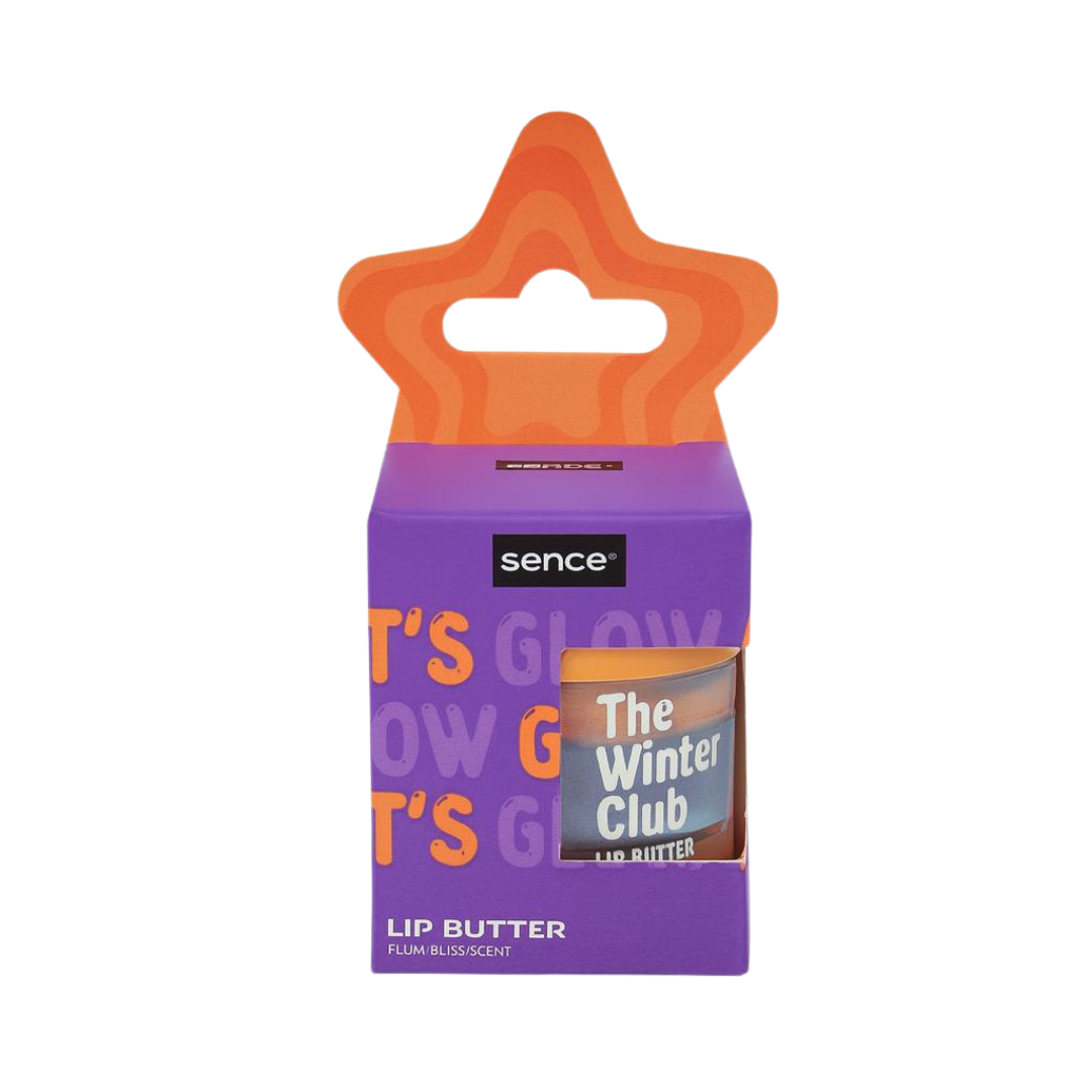 Sence Beauty lip balm butter sence the winter club Plum Bliss Scent - 20g |  سينس بيوتي زبدة مرطب الشفاه – مجموعة ذا وينتر كلوب برائحة بلوم بليس – 20 جم