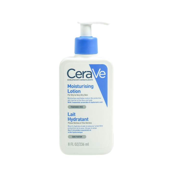 Cerave Moisturizing Lotion for Dry to Very Dry Skin with Hyaluronic Acid - 236ml | شن سيرافي المرطِّب للبشرة الجافة إلى شديدة الجفاف مع حمض الهيالورونيك – 236 مل