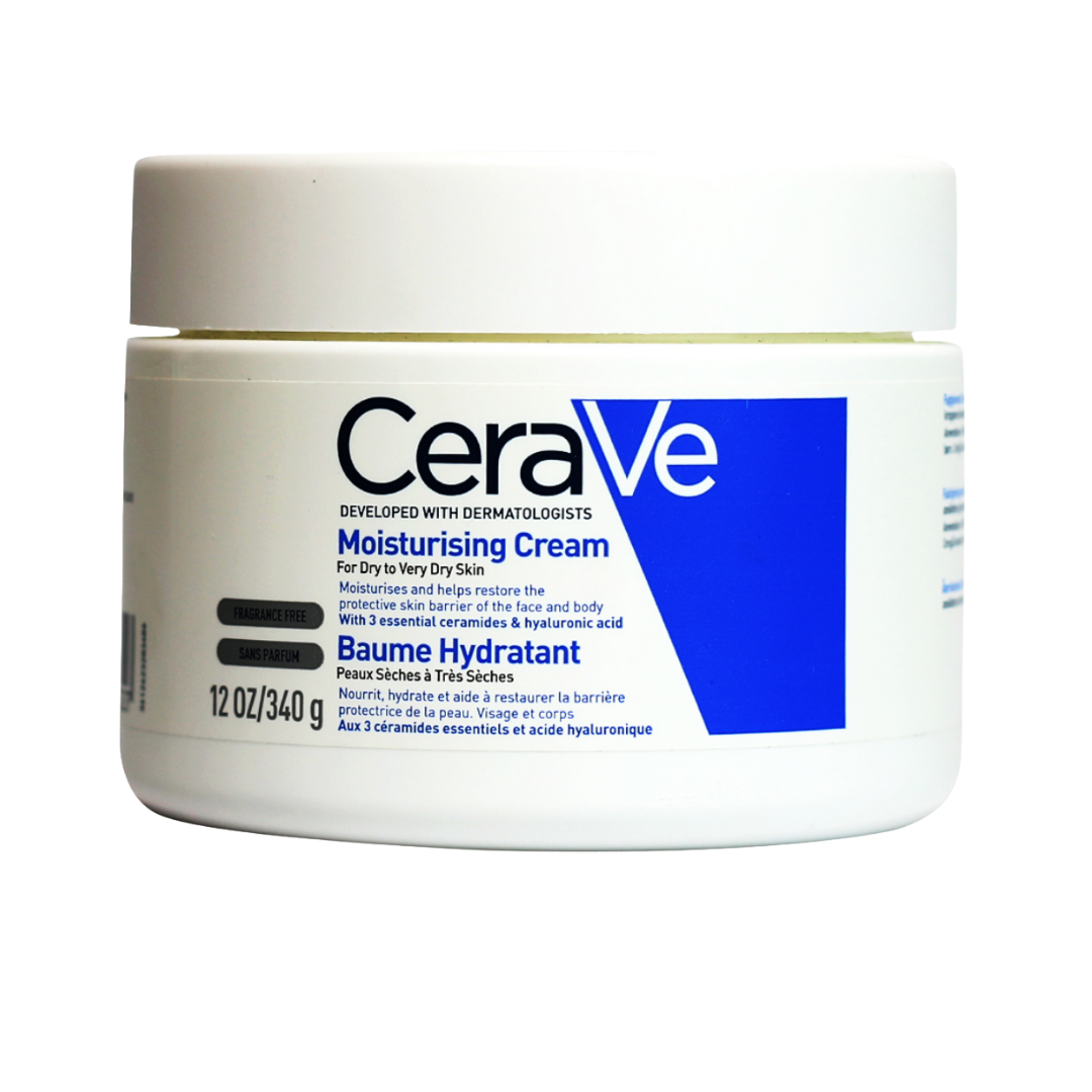 Cerave Moisturizing Cream for Dry Skin with Hyaluronic Acid - 340g | سيرافي كريم مرطب للبشرة الجافة - 340 غرام
