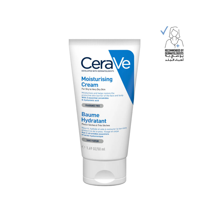 Cerave Moisturizing Cream for Dry Skin with Hyaluronic Acid - 50ml | سيرافي مرطب للبشرة الجافة - 50 مل