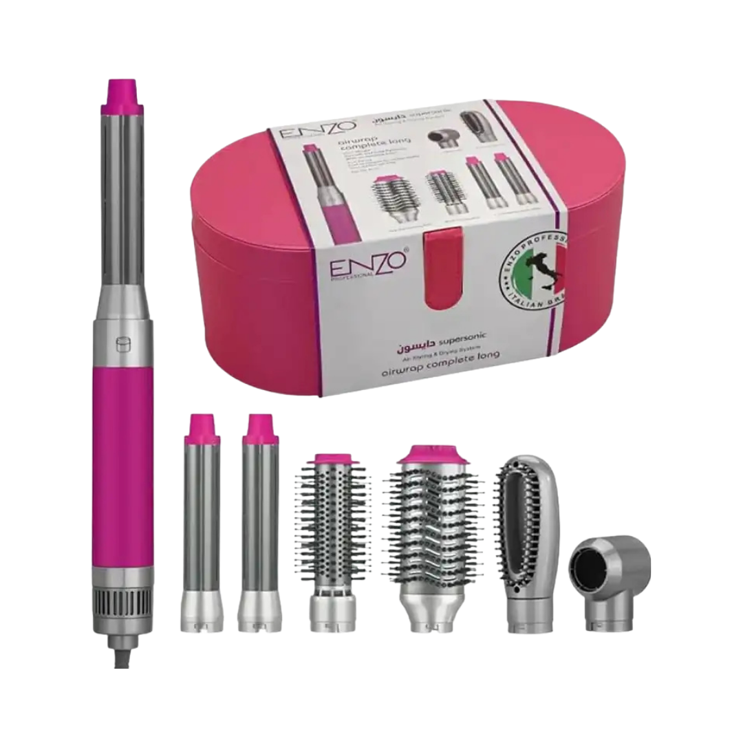 ENZO 6-in-1 Airwrap Complete Set |اينزو مجموعة الشاملة لتصفيف الشعر 6 في 1