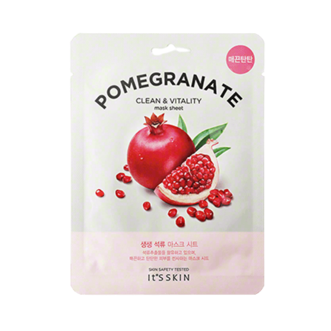 It'S SKIN The Fresh Mask Sheet Pomegranate Clean & Vitality |اتس سكين  ماسك الوجه الورقي – الرمان للتنظيف والحيوية