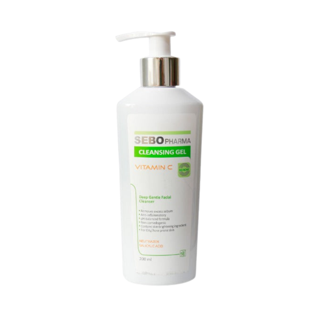M .Y Sebo Cleansing Gel Vitamin C - 200ml | ام واي غسول جل منظف بالفيتامين سي - 200 مل