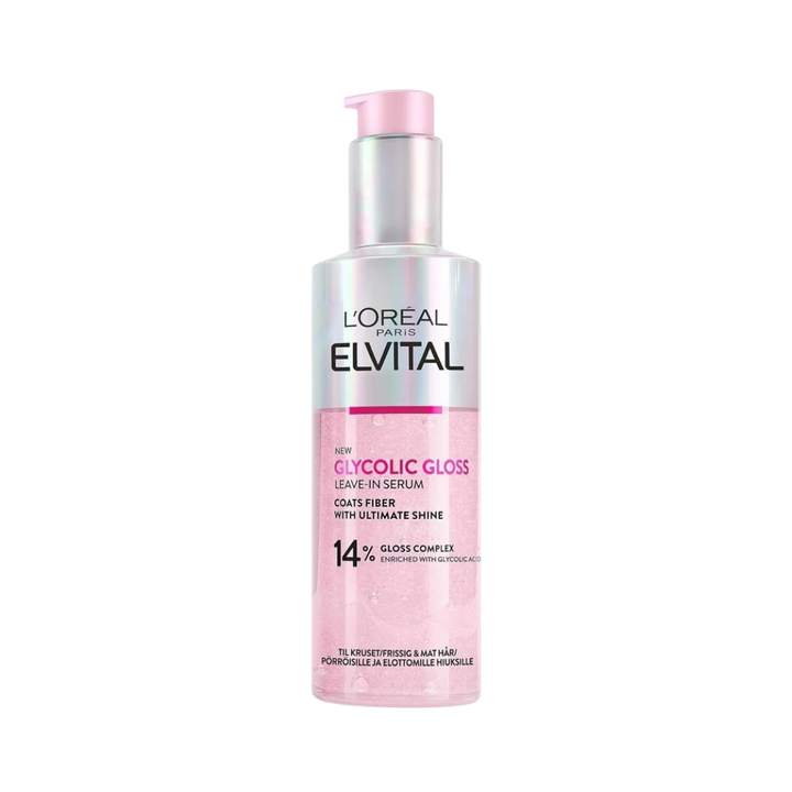 L'Oréal Paris Elseve Glycolic Gloss Leave-in Serum - 150ml| لوريال ليف ان وسيروم  للشغر الباهت -150 مل