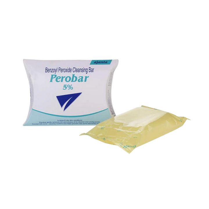 ajanta Perobar benzoyl peroxide 5% soap | اجانتا بيروبار صابون للوجه بيروكسيد البنزيل