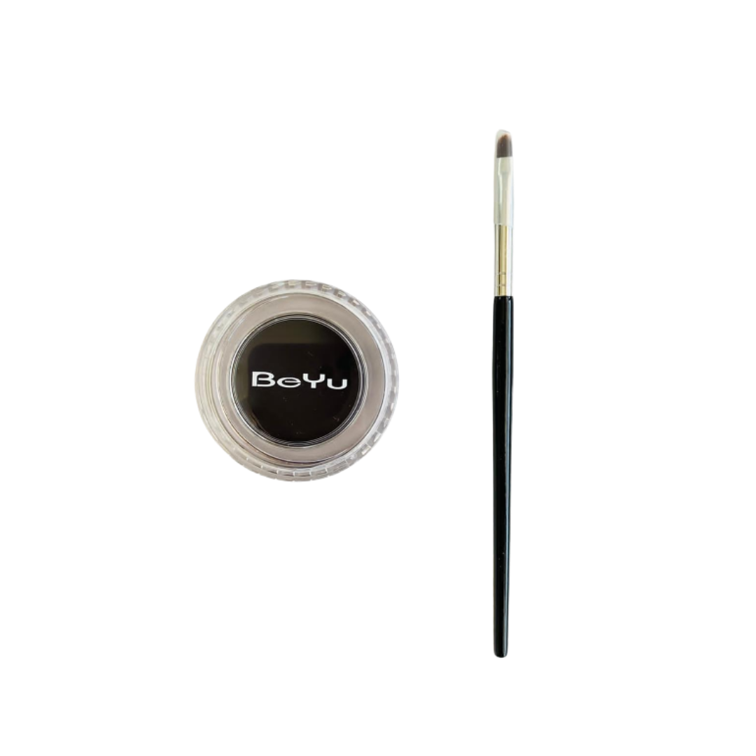 BeYu Tattoo Gel Eyeliner No. 01 | بيو جيل إيلاينر  - رقم 1 + فرشاة