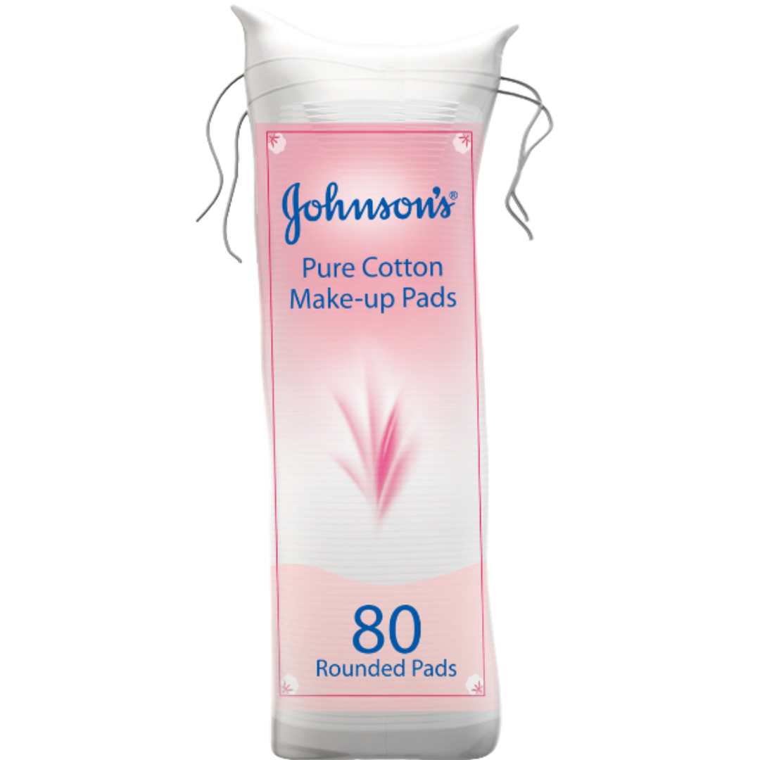 Johnson's Makeup Cotton Pads - 80pads | جونسون قطن ازالة مكياج - 80 قطعة