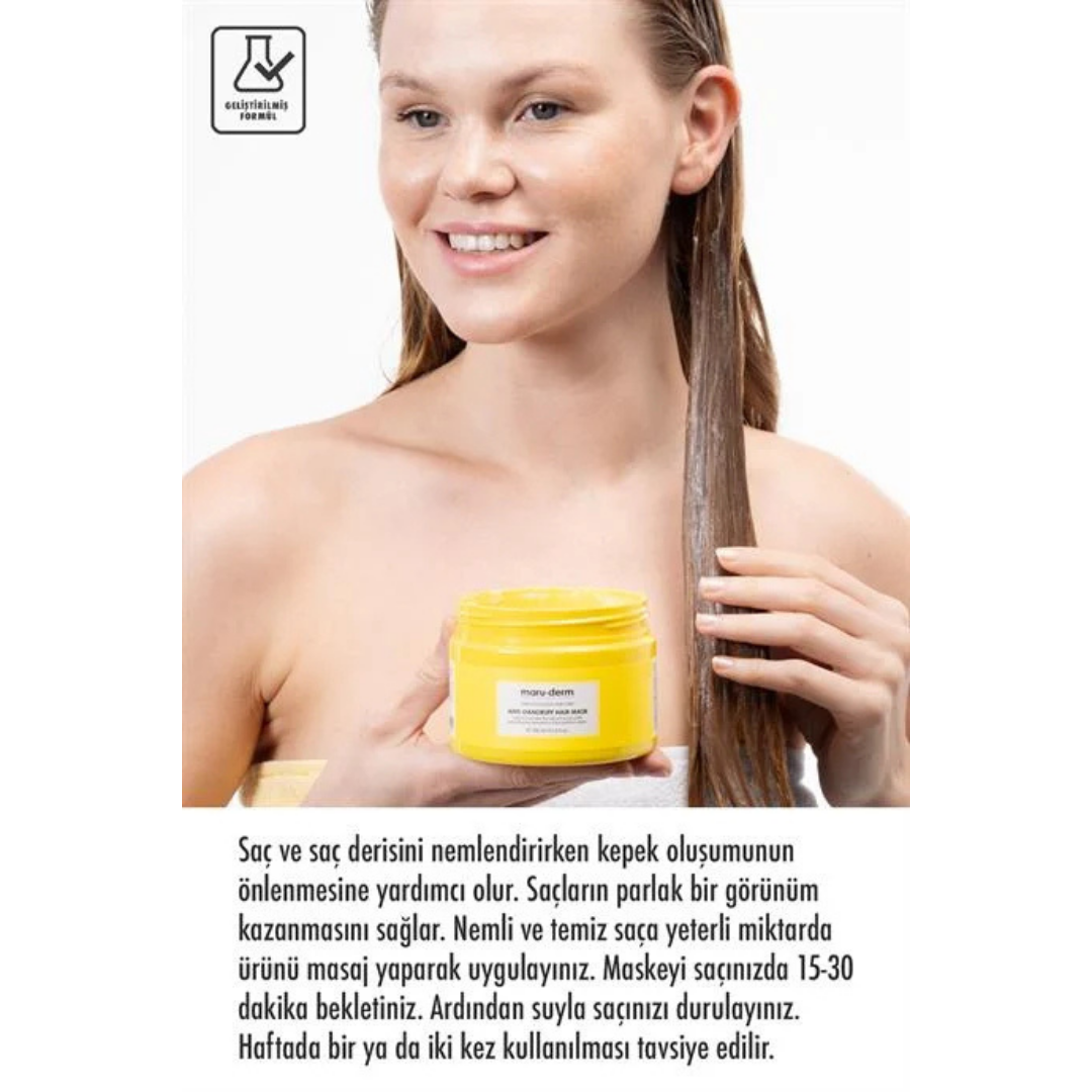 maru.derm Anti-Dandruff Hair Mask - 300ml | مارو.ديرم قناع للشعر ضد القشرة - 300 مل