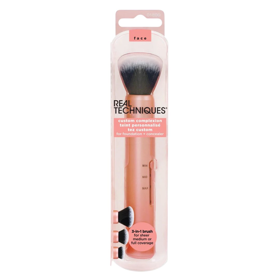 Real Techniques Custom Complexion 3in1 Brush | ريل تكنيك فرشاة مكياج ب 3 مستويات