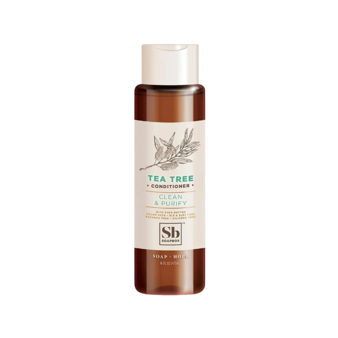 Soapbox Conditioner - Tea Tree & Mint - 473ml | سوب بوكس بلسم شجرة الشاي و النعنع - 473 مل