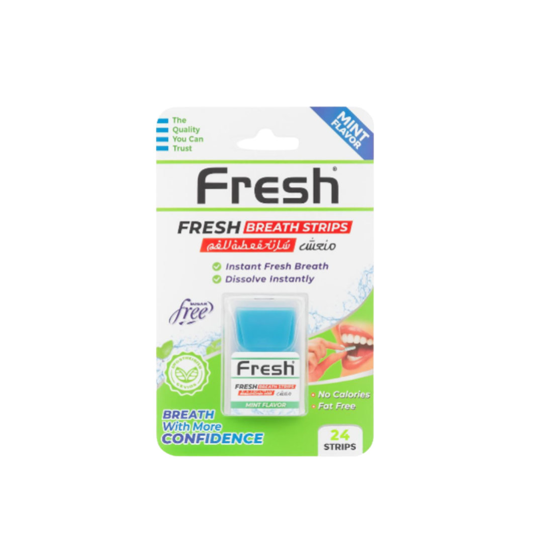 Fresh Breath Strips Confidence 24 Strips | فريش شرائط النعناع المنعشة للفم - 24 شريط