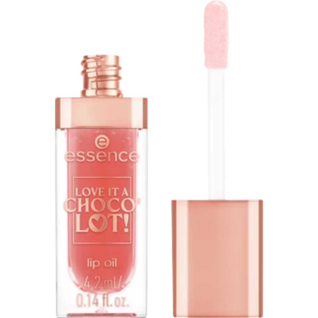 Essence LOVE IT A CHOCO' LOT! Lip Oil - 4.2ml | ايسنس غلوس للشفاه غني بالزيوت لوف ايت شوكو - 4.2 مل