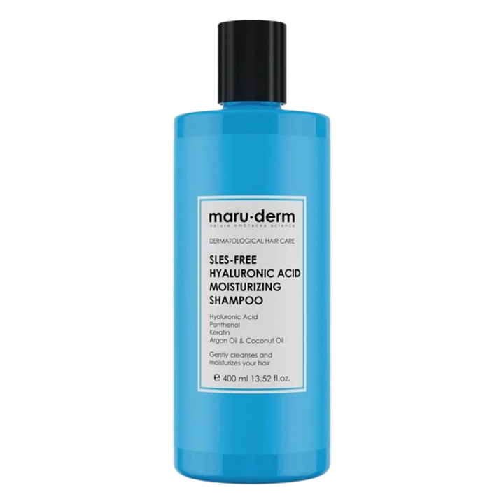 maru.derm Sles-Free Hyaluronic Acid Moisturizing Shampoo - 400ml | مارو.ديرم شامبو مرطب للشعر بالهيالورونيك اسيد خالي من السلفات - 400 مل