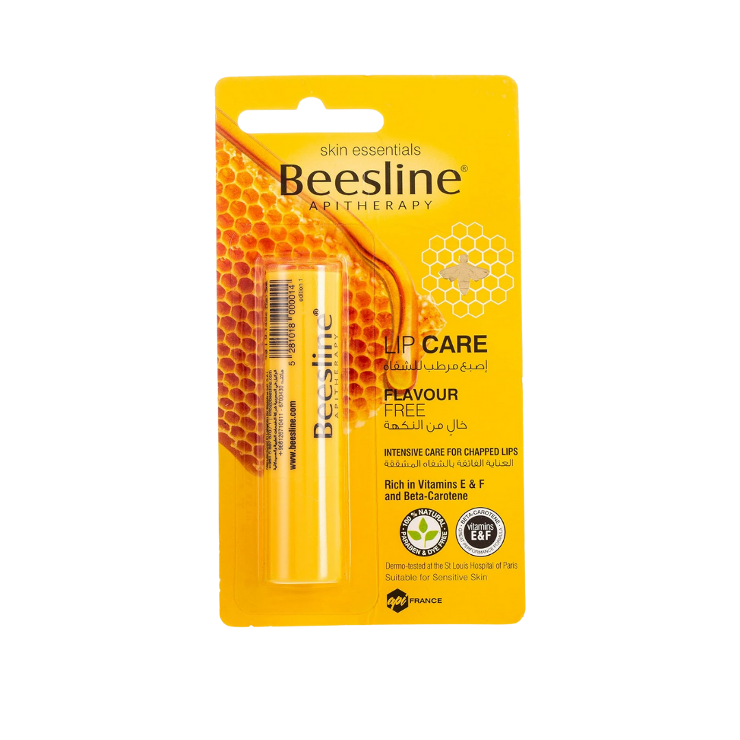 Beesline Lip Care - Flavour Free - 4g | بيزلين مرطب الشفاه - خالي من النكهة - 4 غرام