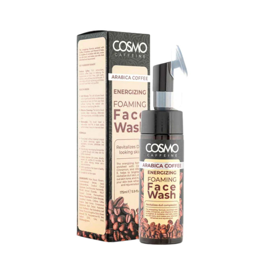 COSMO Arabica Coffee Foaming Face Wash - 175ml | كوزمو غسول رغوي للوجه بالقهوة - 175 مل
