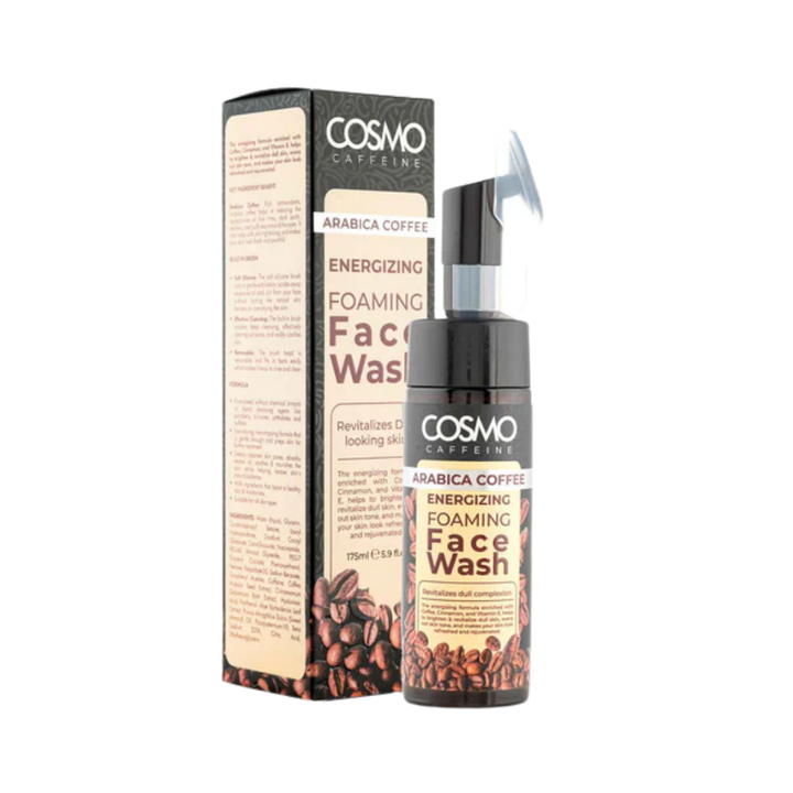 COSMO Arabica Coffee Foaming Face Wash - 175ml | كوزمو غسول رغوي للوجه بالقهوة - 175 مل