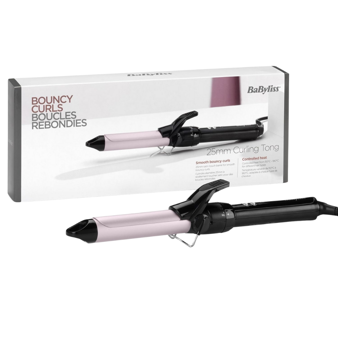 BaByliss Bouncy Smooth Curls - 25mm | بيبي ليس مكواة تجعيد الشعر - 25 مم