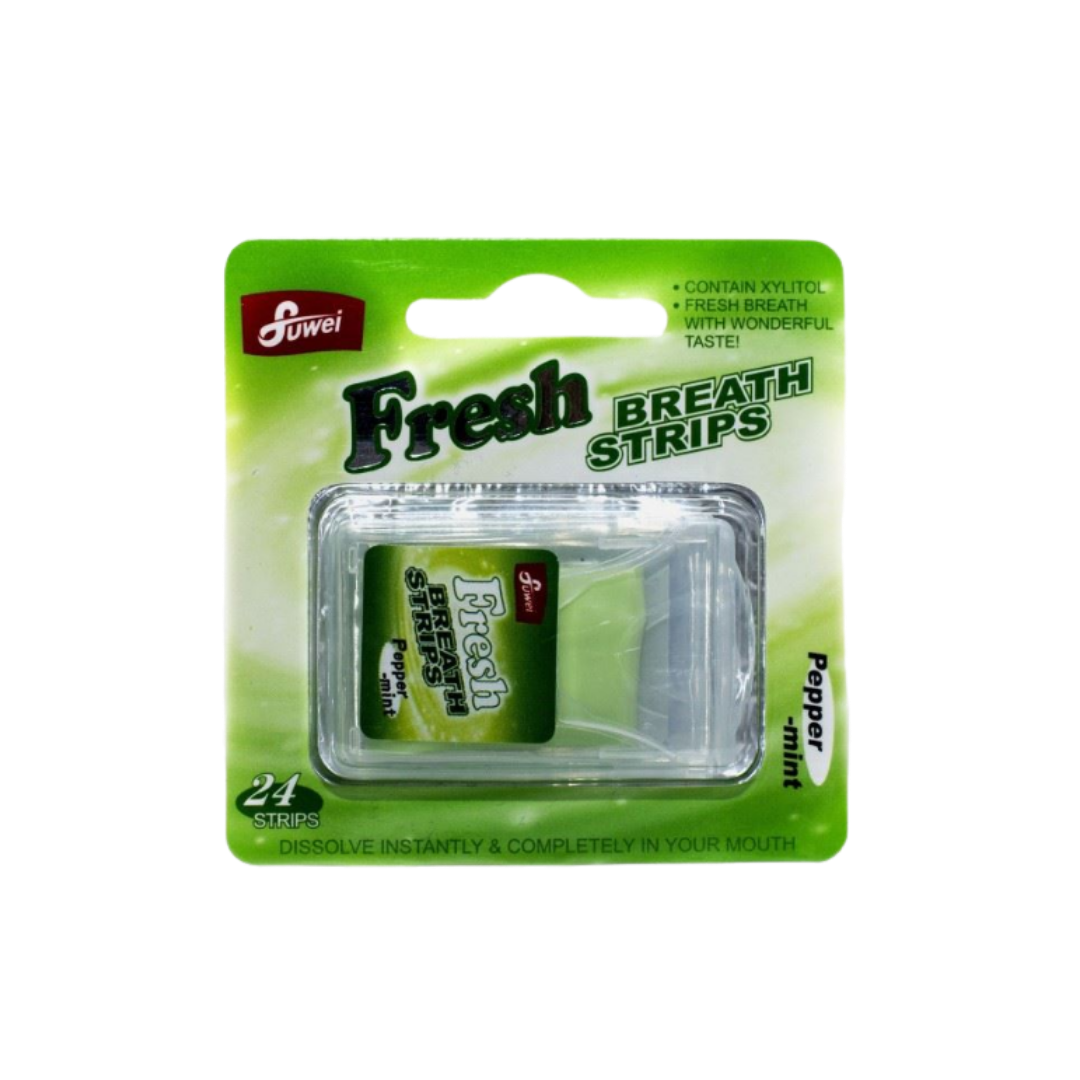 Fuwei Fresh Peppermint Breath 24 Strips | فيوي شرائط منعشة للفم - 24 شريط