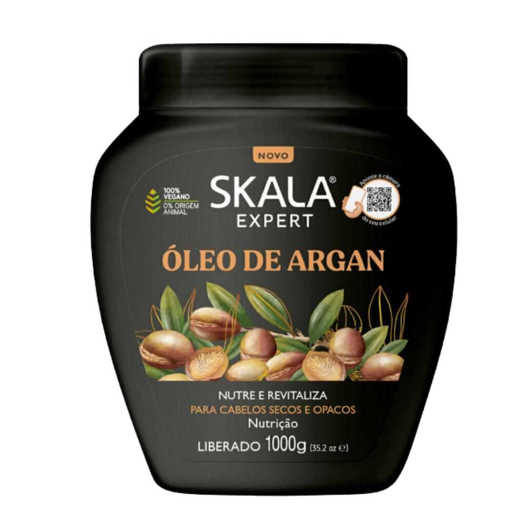 Skala Oleo De Argan Creme - 1000g | سكالا كريم للشعر الجاف والباهت بزيت الارغان - 1000 غرام