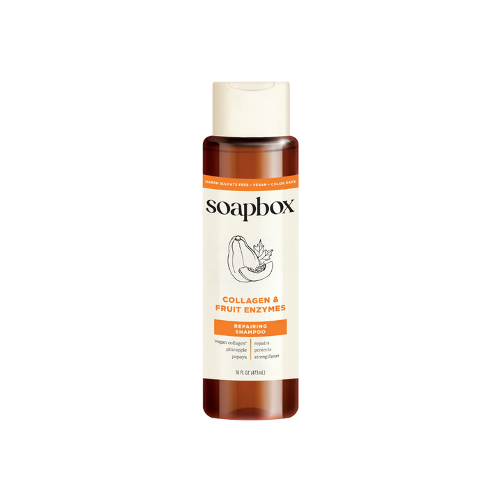 Soapbox Collagen and Fruit Enzymes Repairing Hair Shampoo - 473ml | سوب بوكس شامبو مرمم للشعر - 473 مل