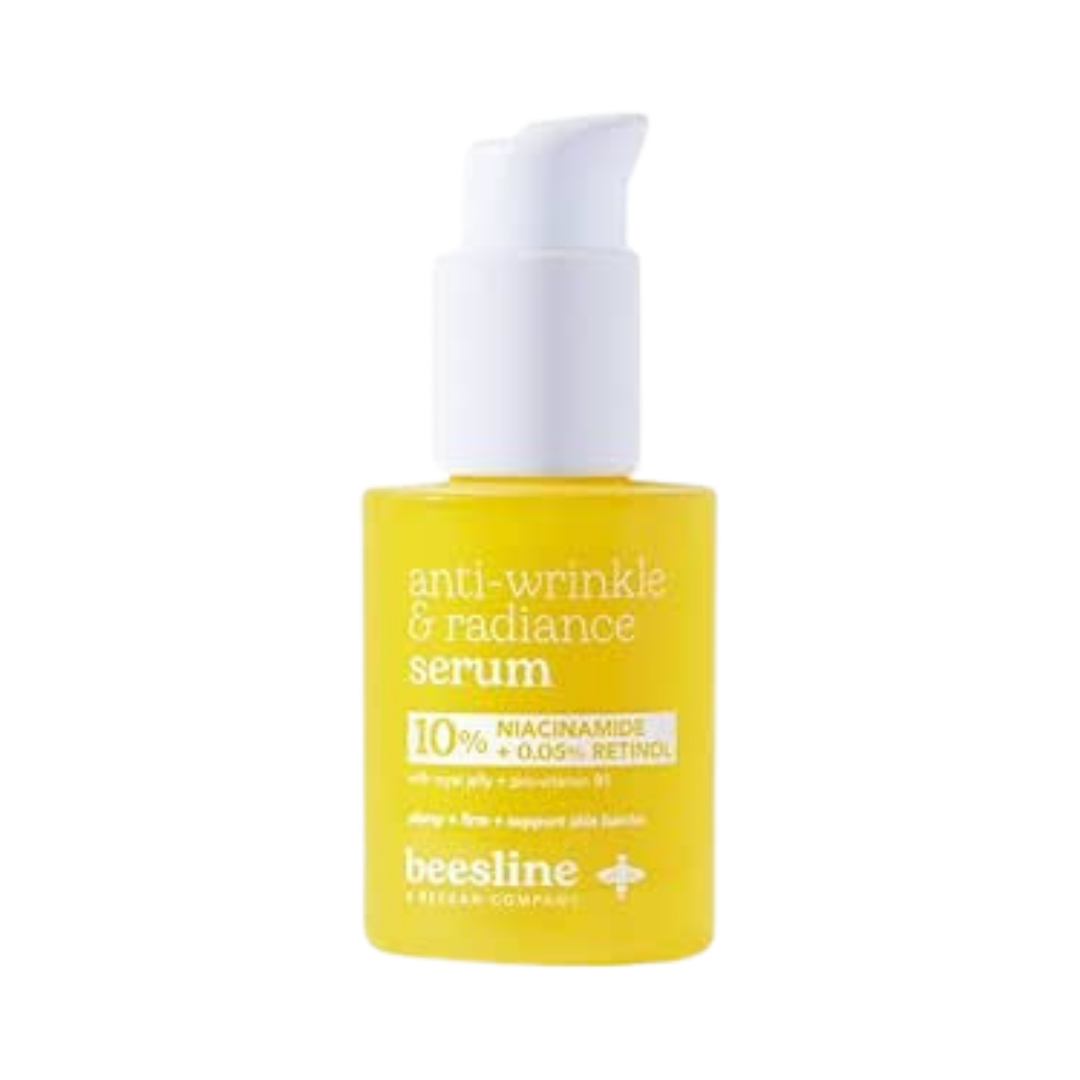 Beesline Anti Wrinkle & Radiance Serum -10% niacinamide + 0.05% Retinol - 30ml | بيزلين سيروم مضاد للتجاعيد بالريتينول 0.05% + نياسيناميد 10% - 30 مل