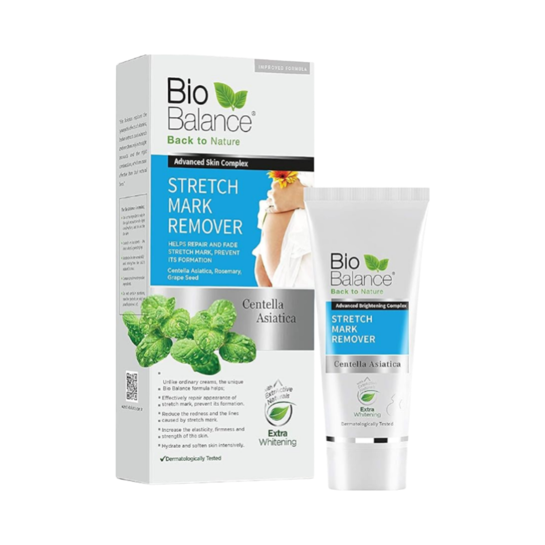 Bio Balance Stretch Mark Remover Cream - 60ml | بايو بالانس كريم لعلاج تشقق الجسم علامات التمدد الامن للحوامل  - 60 مل