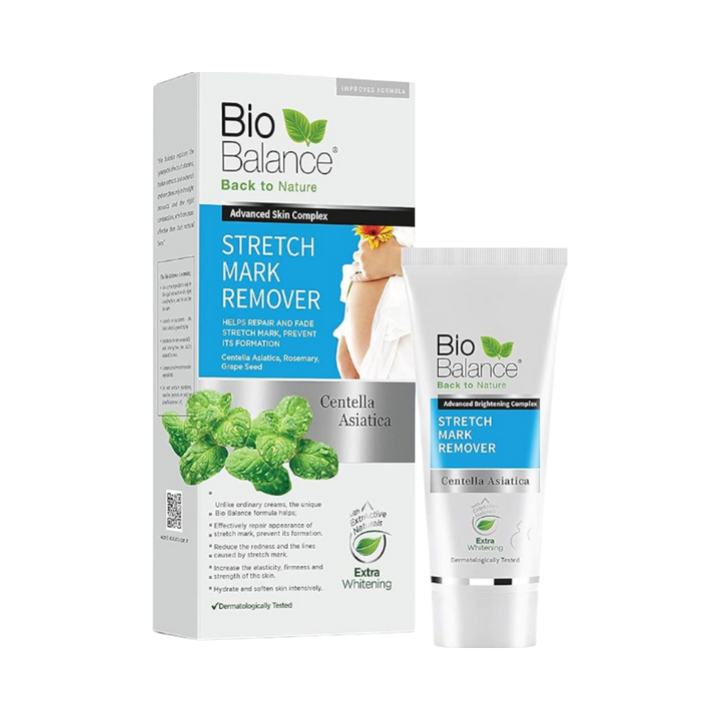 Bio Balance Stretch Mark Remover Cream - 60ml | بايو بالانس كريم لعلاج تشقق الجسم علامات التمدد الامن للحوامل  - 60 مل