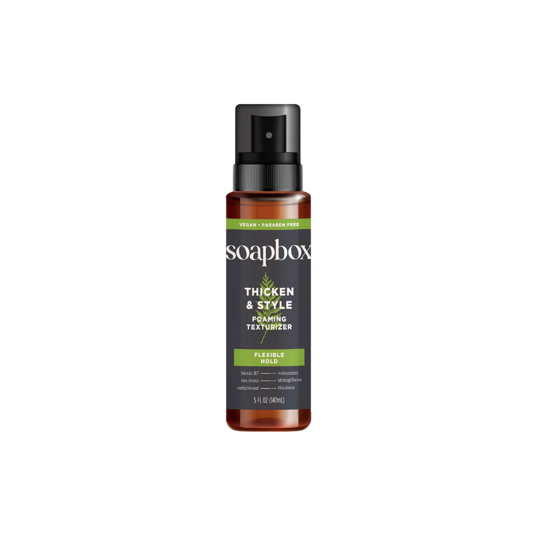 Soapbox Wholesale Men's Thicken & Style Foaming Texturizer - 147ml | سوب بوكس موس لتصفيف الشعر للرجال - 147 مل