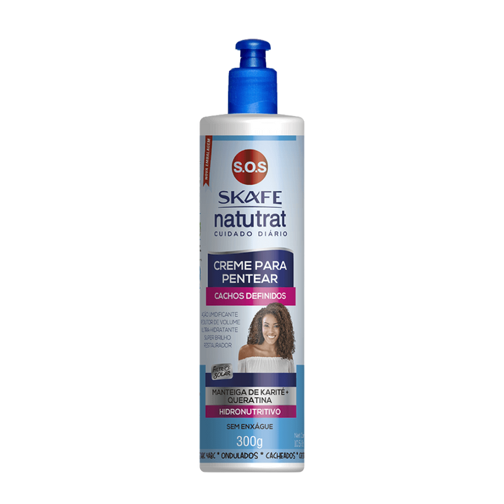 Skafe Natutrat Creme Para Pentear Cachos Definidos - 300g | سكاف كريم تصفيف للشعر – (كيراتين طبيعي) – 300 غرام