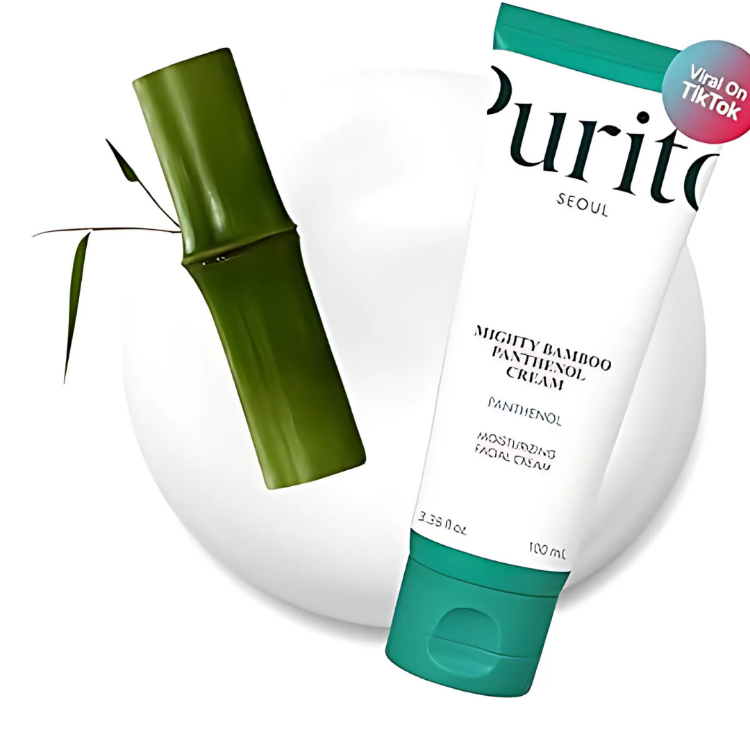 Purito Mighty Bamboo Panthenol Cream - 100ml | بيوريتو مرطب للوجه بالبانتينول مايتي بامبو - 100 مل